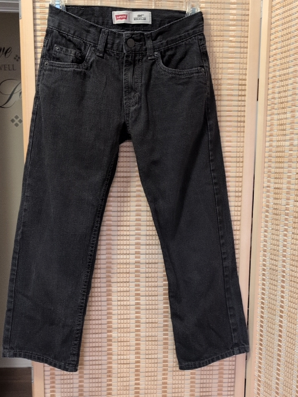 Levi's Kids Black Relaxed Straight Jeans